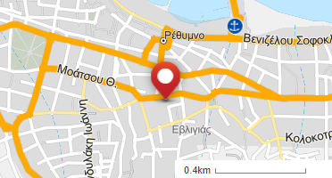Location of business on map