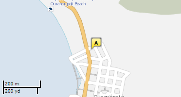 Location of business on map