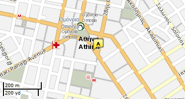 Location of business on map
