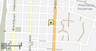Location of business on map