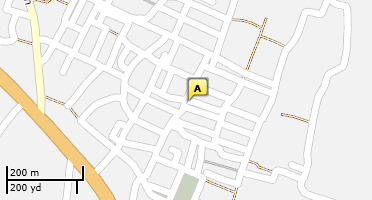 Location of business on map