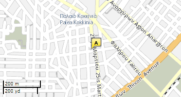 Location of business on map