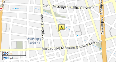 Location of business on map