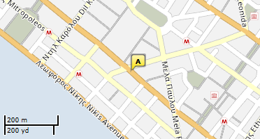 Location of business on map
