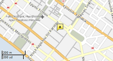 Location of business on map