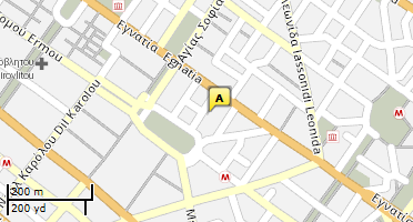 Location of business on map