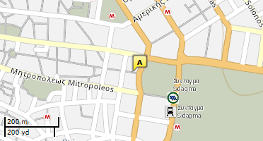 Location of business on map