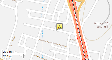 Location of business on map
