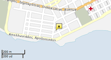 Location of business on map
