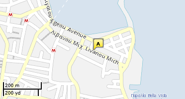 Location of business on map