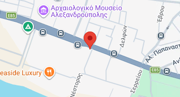 Location of business on map