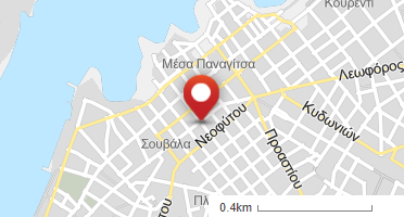 Location of business on map