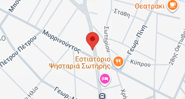 Location of business on map