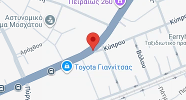 Location of business on map