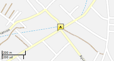 Location of business on map