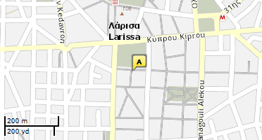 Location of business on map