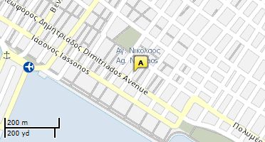 Location of business on map