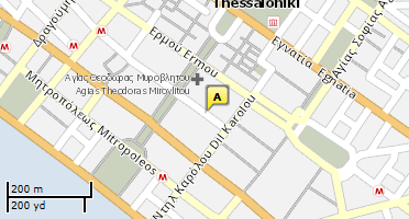 Location of business on map