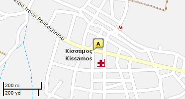 Χάρτης και σημείο της επιχείρησης