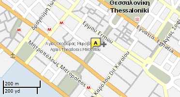 Location of business on map