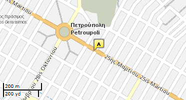 Location of business on map