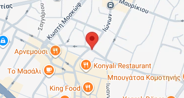 Location of business on map