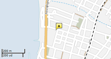Location of business on map