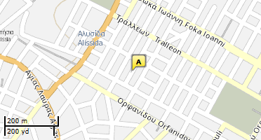 Location of business on map