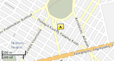 Location of business on map