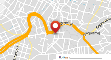 Location of business on map