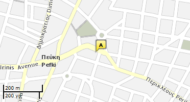 Location of business on map