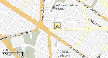 Location of business on map