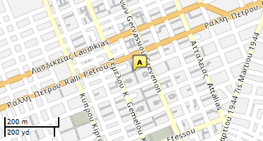 Location of business on map