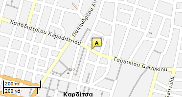 Location of business on map