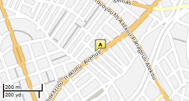 Location of business on map