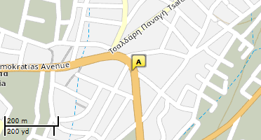 Location of business on map