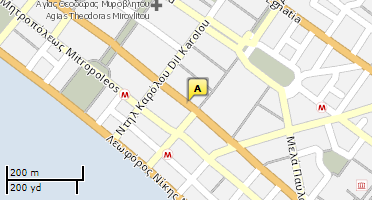 Location of business on map