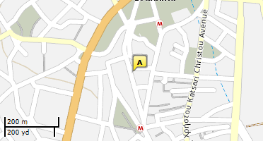 Location of business on map
