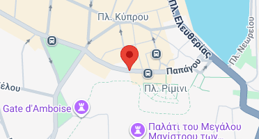 Location of business on map