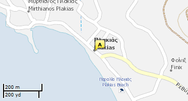 Location of business on map