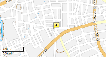 Location of business on map