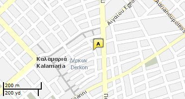 Location of business on map