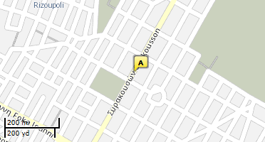 Location of business on map