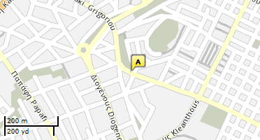 Location of business on map