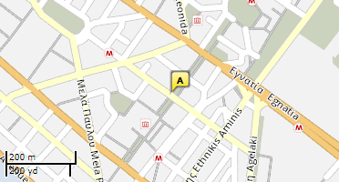 Location of business on map