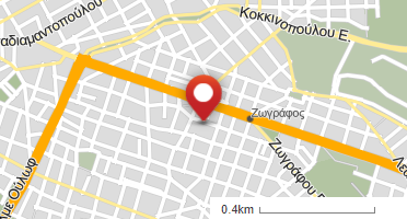 Location of business on map