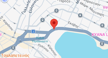 Location of business on map