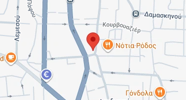Location of business on map