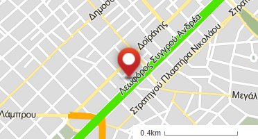 Location of business on map