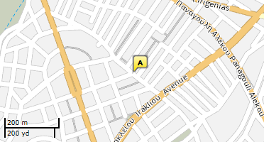 Location of business on map